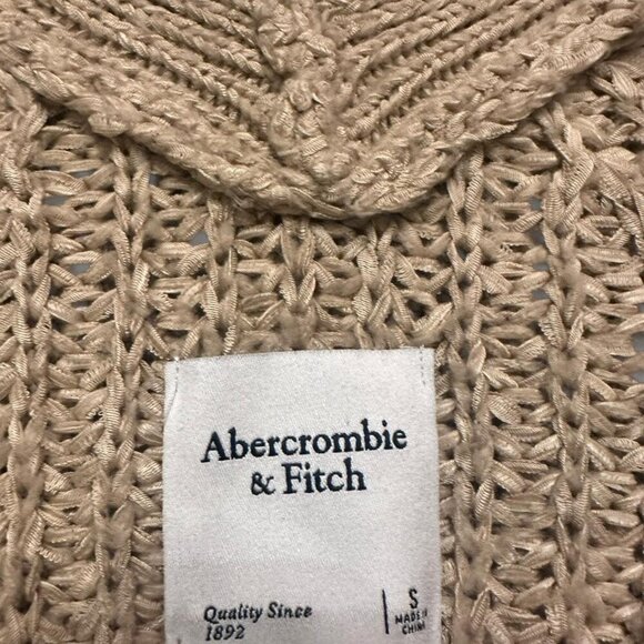 Cream Chunky Abercrombie & Fitch Cardigan - Picture 2 of 3